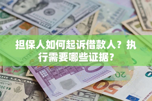 武汉担保人如何起诉借款人？执行需要哪些证据？