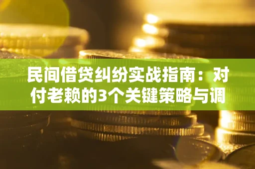 武汉民间借贷纠纷实战指南：对付老赖的3个关键策略与调解盲区解析
