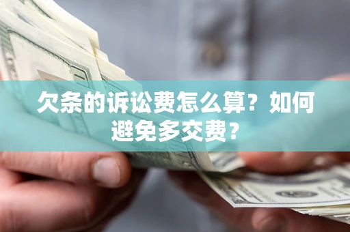 武汉欠条的诉讼费怎么算？如何避免多交费？