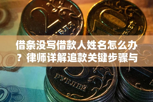 武汉借条没写借款人姓名怎么办？律师详解追款关键步骤与证据链构建