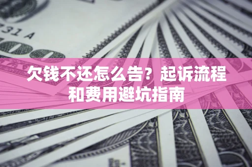 武汉欠钱不还怎么告?起诉流程和费用避坑指南 武汉欠钱不还怎么告?起诉流程和费用避坑指南