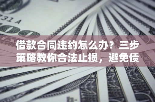 武汉借款合同违约怎么办？三步策略教你合法止损，避免债务危机升级